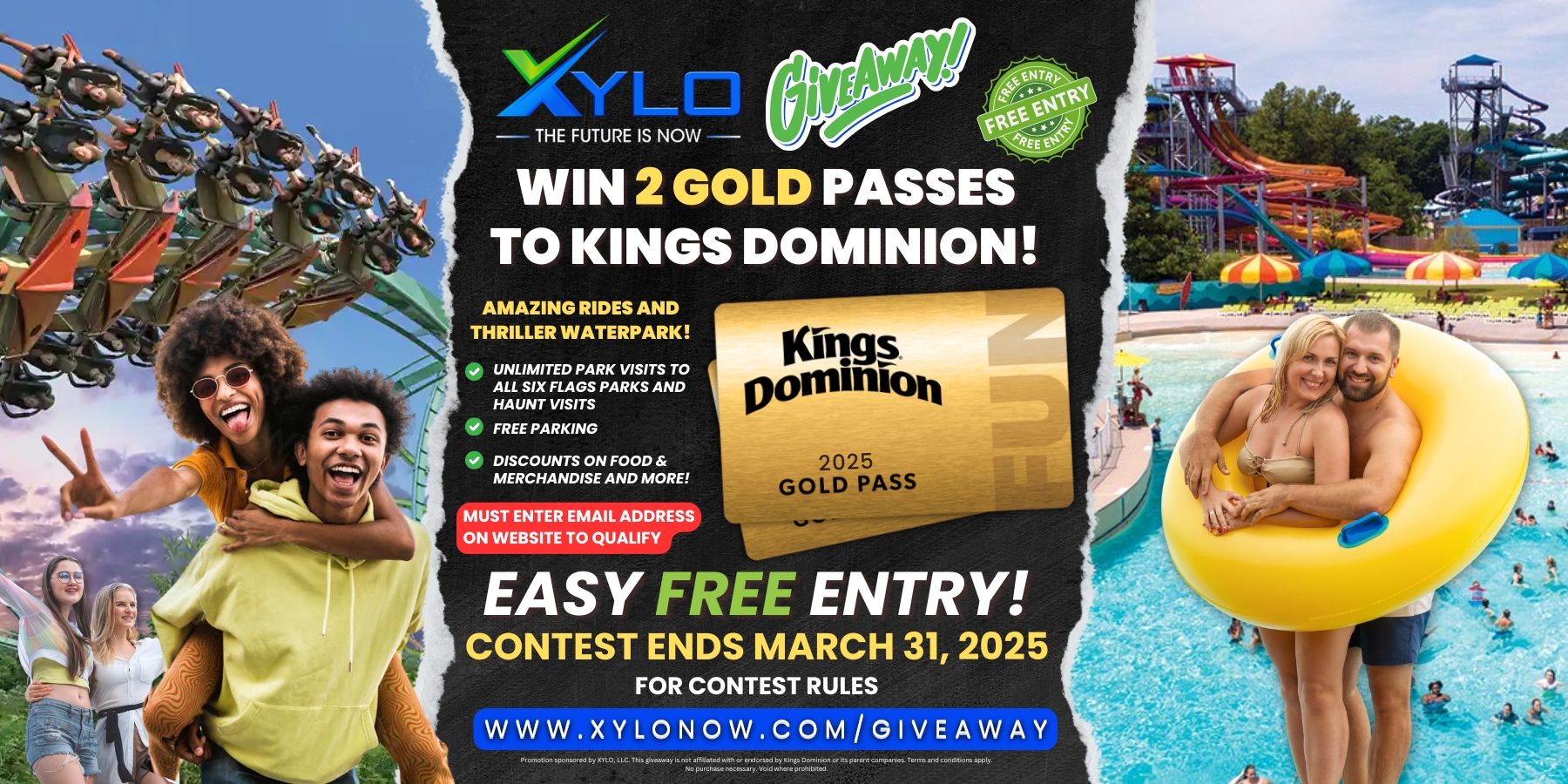 Kings Dominion Gold Pass Giveaway