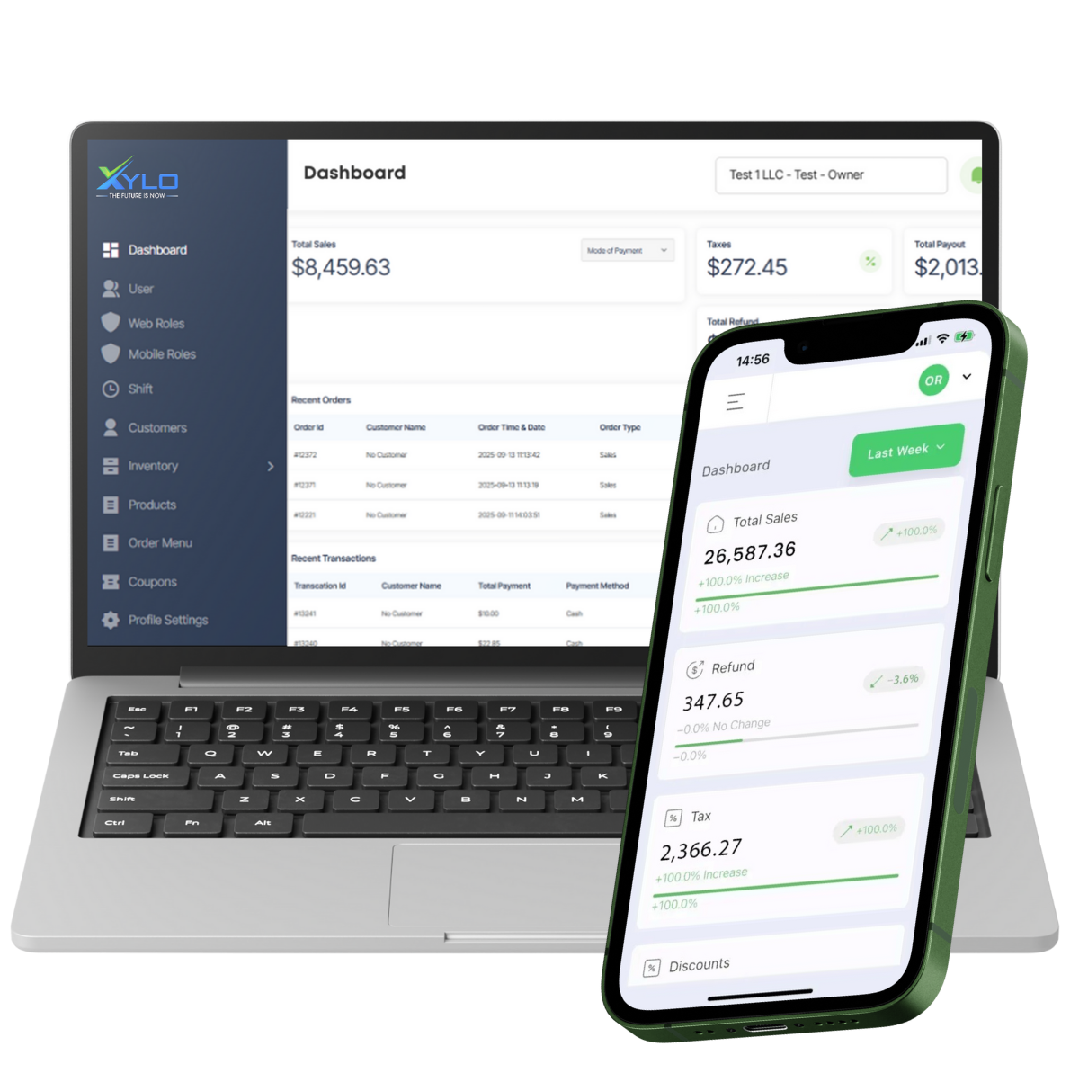 XYLO Dashboard for POS Systems