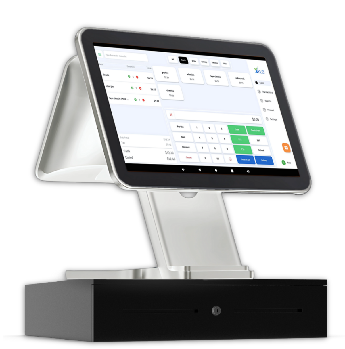 Top XYLO Dual Screen POS System